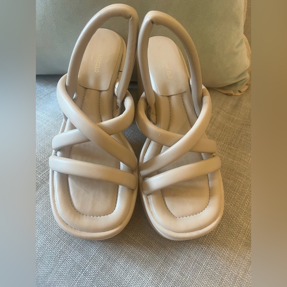 Paloma Barcelo Putty Platform Sandals